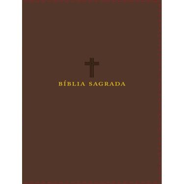 Imagem de Biblia Nvi - Couro Soft, Marrom, Letras De Jesus Em Vermelho