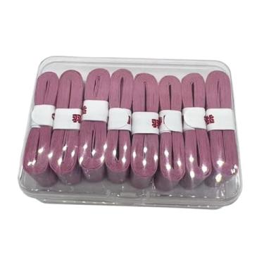 Imagem de RNXRZANK Fita Adesiva para Raquete de Badminton, 8 Peças, Antiderrapante, Faixa de Suor, Macio, Alto Desempenho, Envoltório para Cabo, para Raquete de, Luz Rosa
