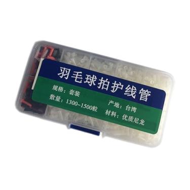 Imagem de menolana Kit sortido de ilhós para raquete de badminton com furo duplo simples e leve, profissional para reparo de raquetes, 9 tamanhos diferentes, Transparente