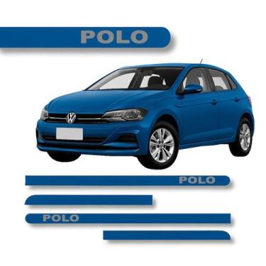 Imagem de Jogo Friso Lateral Polo Ponta Redonda com Grafia Cores Volks - Volkswa