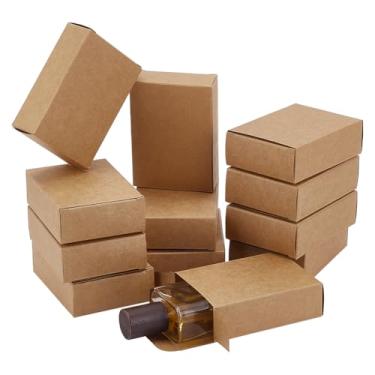 Imagem de PH PandaHall Pacote com 20 caixas de presente Kraft pequenas, 9,7 x 7 x 3 cm, caixa de papelão, retangular, caixa de joias, caixas de doces para casamento, aniversário, dia das mães, pequenas empresas