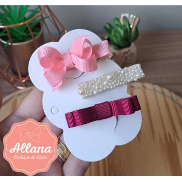 Imagem de Laços de Cabelo Infantil, Laço no Bico de Pato, Hair Clip. - Allana Bo