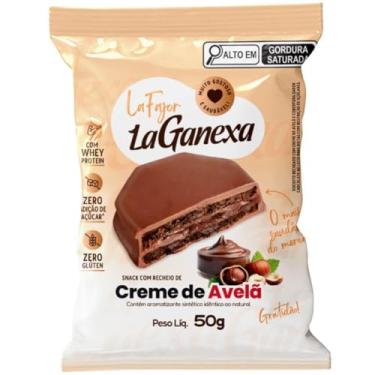 Imagem de Alfajor La Fajor 50g Recheado C/Creme De Avelã Proteico - La Ganexa