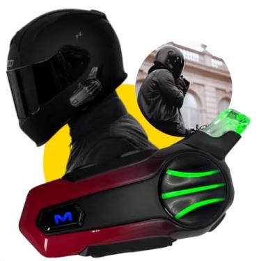 Imagem de Intercomunicador Fone De Ouvido Capacete Moto Microfone Anti-ruído Bluetooth Motocicleta 600M