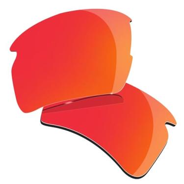 Imagem de Lentes polarizadas de substituição para óculos de sol Oakley Flak 2.0 XL OO9188, várias opções de 2,0 mm, antiarranhões, Vermelho, 55mm