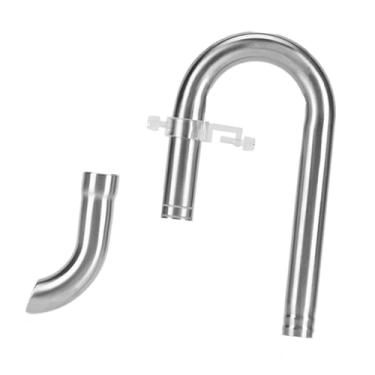 Imagem de Stgfyxgs Conector de tubo de filtro de aquário Lily Tube de aço inoxidável para tanque de plantas aquáticas Fácil configuração Saída de água leve, 20 Saída