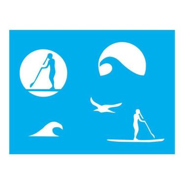 Imagem de Stencil Tamako Stand Up Paddle - 15X20Cm - Ref 8681