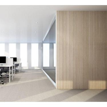 Imagem de Kit Painel Ripado MDF 4 Placas 5x1,5x250cm 0,5m² Casablanca Marfim