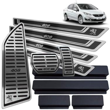 Imagem de Soleira Pedaleira Descanso Peugeot 408 11/19 Auto Preto AR