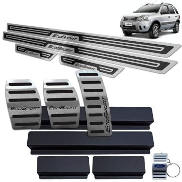 Imagem de Pedaleira Manual + Soleira Ecosport 2003 A 2012 Preto