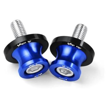 Imagem de BYYINGSUS Novos bobinas de braço oscilante para motocicleta parafusos deslizantes acessórios 8 mm compatível com XL1000 V Varadero XL1000 1999-2013 (azul)