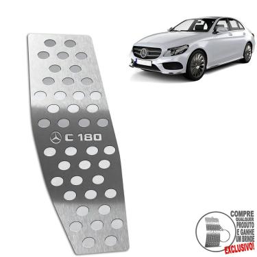 Imagem de Descanso de Pé Aço Inox Mercedes C180 2015 A 2021 Prata