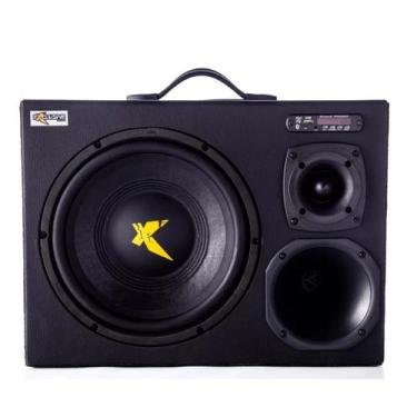 Imagem de Caixa Ativa Exclusive 12 Pol Trio Sub Carro Casa Bluetooth