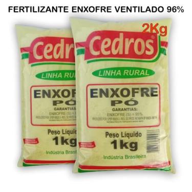Imagem de Fertilizante Mineral Enxofre Puro 2 Pacotes 1kg cada Orgânico - AGROAD