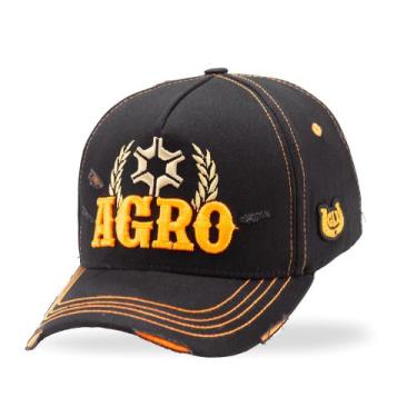 Imagem de Boné Agro Rasgadinho Masculino Country Snapback Envio Para Todo Brasil