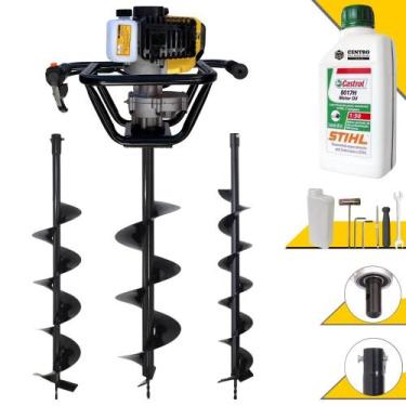 Imagem de Kit Perfurador de Solo Lynus PSL517 À Gasolina 2T 52cc 1,8HP 9.000rpm 