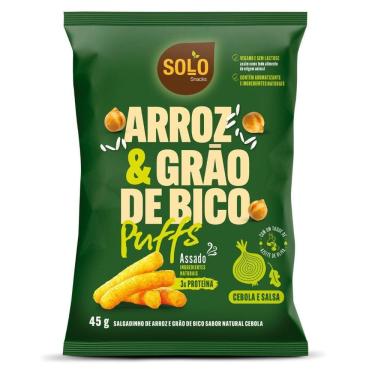 Imagem de Snack Puffs Arroz Grão De Bico Cebola Salsa Solo Snacks 45G