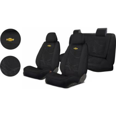 Imagem de Conjunto Capas Tecido Premium Blazer 1995-2011 + Volante + Chaveiro GM