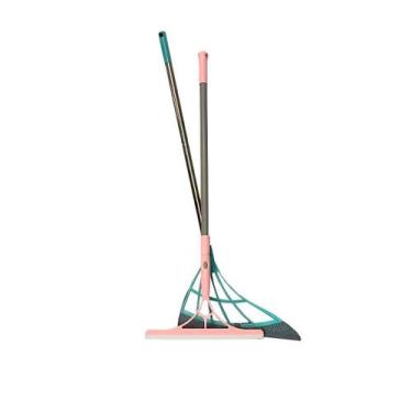 Imagem de Kit 2 Rodo Mágico Silicone Vassoura Mop Multiuso Ergonômico Limpa Vidr