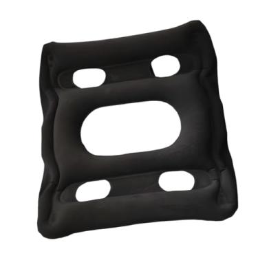 Imagem de FashionCha Assento inflável portátil, confortável e leve, almofada para cóccix, suporte ergonômico pós-parto, estádio de escritório, Preto