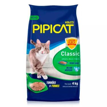 Imagem de Areia Higiênica PipiCat Classic para Gatos 4 kg - Kelco