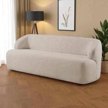 Imagem de Sofá Fixo Noah 3 Lugares Luxo 1,80m Castellar Móbile