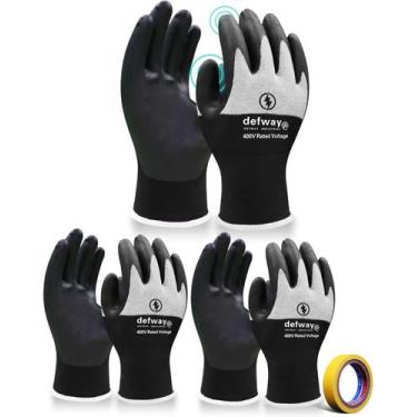 Imagem de Luvas de eletricista defway resistentes a alta tensão 400V