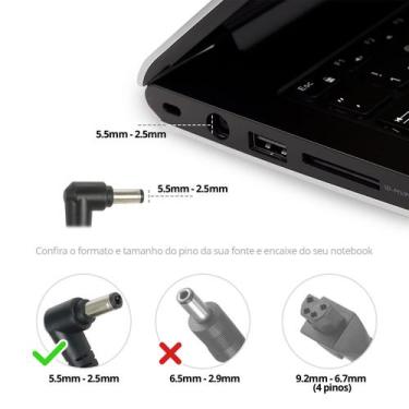 Imagem de Fonte Carregador para Notebook Positivo N170I - BestBattery, 65 Watts