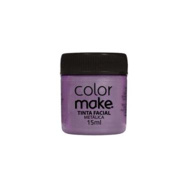 Imagem de Tinta Liquida Metálica 15ml Maquiagem artística Halloween Carnaval Esc