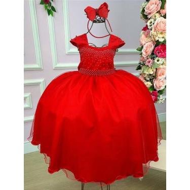Imagem de Vestido Longo Valentina Vermelho Giovanella, Vermelho, 16