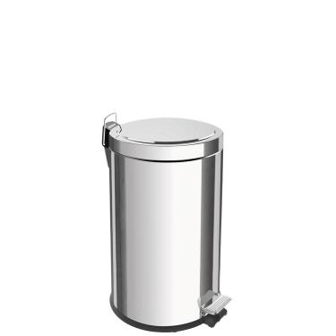 Imagem de Lixeira Inox com Pedal Tramontina Brasil com Acabamento Polido e Balde Interno Removivel 12 L