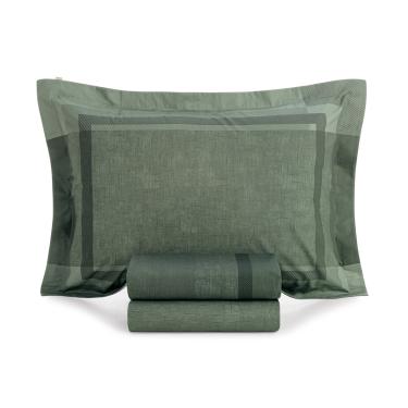 Imagem de Jogo Cama Solteiro 3 Pcs Algodão 200 Fios Icaro Karsten