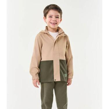 Imagem de Jaqueta Infantil Masculina Com Capuz Trick Nick Marrom, 4, Marrom