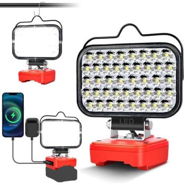 Imagem de Luz de trabalho LED sem fio QSDXNYDC para bateria Craftsman 20V