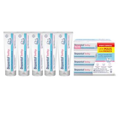 Imagem de Bepantol Baby Kit Pomada Assadura Bebe Leve 5 Pague 4, 120g e Lenço Umedecido Leve 4 Pague 3, 192 Unidades