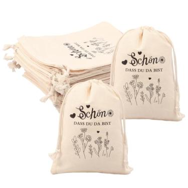 Imagem de KHZSPP Pacote com 20 sacos pequenos com cordão, 12 x 17 cm, sacos de armazenamento de pano com cordão, bolsa de lembrancinha de casamento para joias, festivais, festas de casamento, sabonetes de