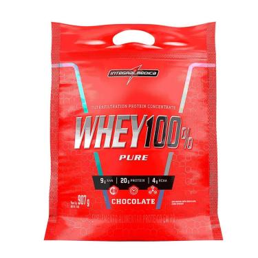 Imagem de Whey Protein 100% Super Pure 907g Refil - IntegralMédica-Unissex