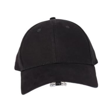 Imagem de Baoblaze Boné de LED, boné de beisebol, farol, iluminação, chapéu com lanterna brilhante, bonés ativados para homens, pai, marido, unissex, Preto