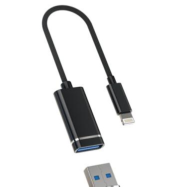 Imagem de Adaptador Lightning OTG USB conector fêmea para iPhone 14 13 pro max para iPad para Apple MFI certificado transferência de dados USB-A Flash Drive teclado mouse leitor de cartão Stick 3.0 cabo