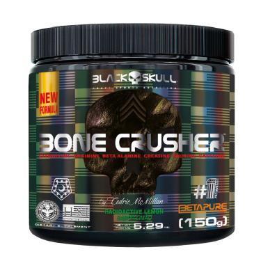 Imagem de Pré-Treino Bone Crusher (Nova Fórmula) - 150g - Black Skull Bone Crusher Lemon Radioactive (New) 150g