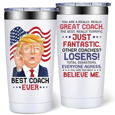 Imagem de DOEARTE Presentes de treinador para homens - basquete, beisebol, presente de treinador de futebol - presentes de agradecimento do treinador - copo de 590 ml