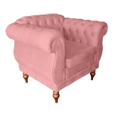 Imagem de Poltrona Leonor Capitone  Para Recepção Sala De Espera Sala De Estar S