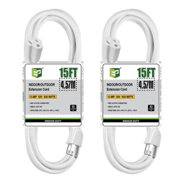 Imagem de Cabo de extensão externo EP 2 Pack 4,5 m 125V branco