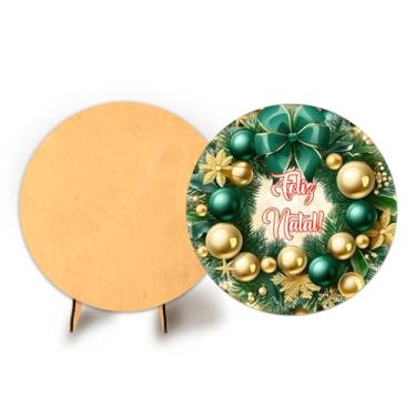 Imagem de Painel Sublimado 50cm C Elastico Natal + Suporte MDF (NAT114)