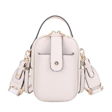 Imagem de Mali+Lili Bolsa tiracolo Gail de couro vegano com vários compartimentos, Marfim