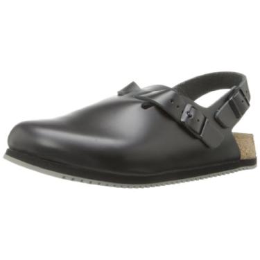 Imagem de Birkenstock Profissional feminino Tokyo Super Grip couro preto Lthr, 41 estreito