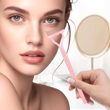 Imagem de 2 pincéis de rímel, pincéis de maquiagem, pente de cílios