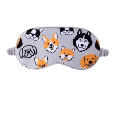 Imagem de Máscara de dormir Máscara de olhos de pelúcia de desenho animado para rostos de cães para crianças/adultos