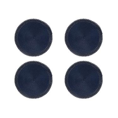 Imagem de Jogo Americano Copa E Cia 4 Peças Lace Marinho