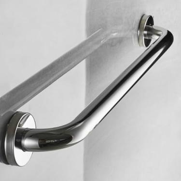 Imagem de Alça de Apoio Inox Barra 60cm Acessibilidade Segurança Idoso Banheiro Box Parede Corrimao Suporte Anti Queda (2)